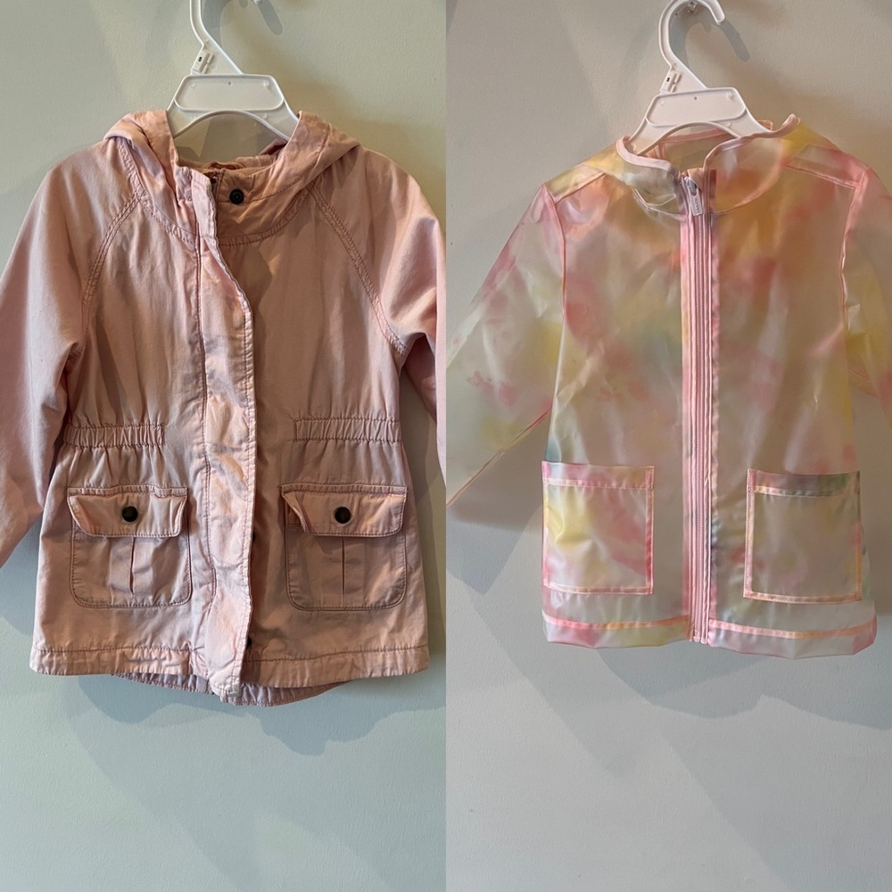 Bundle of 2 ‼️ utility jacket and translucent rain jacket